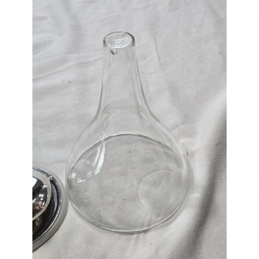 Royal Selangor Pewter Wine Aerator and Glass Funnel Spiral Design Barware